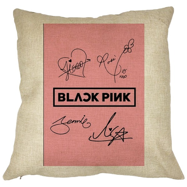 Perna Decorativa BlackPink, Model 13, 40x40 cm, Husa Detasabila, Burduf 11 bsc0797 2