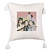 Perna Decorativa cu Franjuri BlackPink, Model 14, 45×45 cm, Cu fermoar 7 bsc0798 3