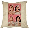 Perna Decorativa BlackPink, Model 15, 40x40 cm, Husa Detasabila, Burduf 16 bsc0799 2