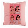 Perna Decorativa BlackPink, Model 15, 40x40 cm, Roz, Husa Detasabila, Burduf 7 bsc0799 4