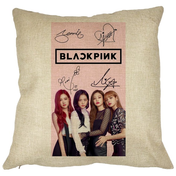 Perna Decorativa BlackPink, Model 16, 40x40 cm, Husa Detasabila, Burduf 11 bsc0801 2