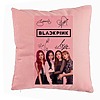Perna Decorativa BlackPink, Model 16, 40x40 cm, Roz, Husa Detasabila, Burduf 7 bsc0801 4
