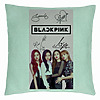Perna Decorativa BlackPink, Model 16, 40x40 cm, Verde Menta, Husa Detasabila, Burduf 7 bsc0801 5