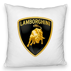 Perna Decorativa Fluffy , Lamborghini, 45×45 cm, Cu fermoar