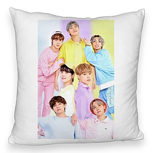 Perna Decorativa Fluffy , Stray Kids 13, 45×45 cm, Cu fermoar