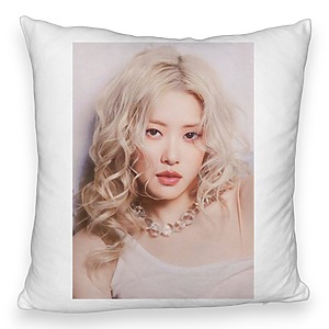 Perna Decorativa Fluffy BlackPink Rose 3, 45×45 cm, Cu fermoar