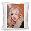 Perna Decorativa Fluffy BlackPink Rose 5, 45×45 cm, Cu fermoar 7 bspff0769