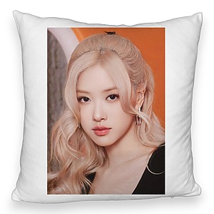 Perna Decorativa Fluffy BlackPink Rose 5, 45×45 cm, Cu fermoar
