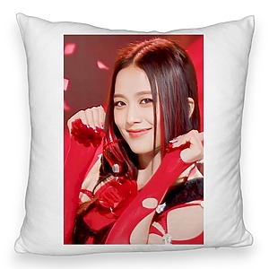 Perna Decorativa Fluffy BlackPink Jisoo 1, 45×45 cm, Cu fermoar