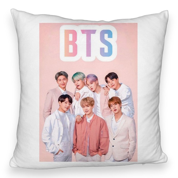 Perna Decorativa Fluffy BTS Army 6, 45×45 cm, Cu fermoar 5 bspff0782
