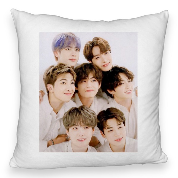 Perna Decorativa Fluffy BTS Army 10, 45×45 cm, Cu fermoar 5 bspff0786