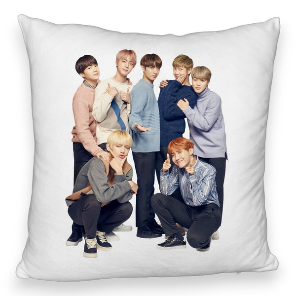 Perna Decorativa Fluffy BTS Army 11, 45×45 cm, Cu fermoar 5 bspff0787