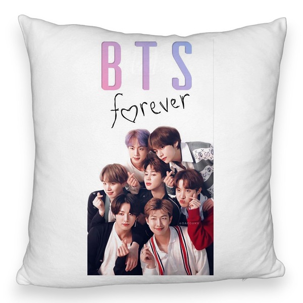 Perna Decorativa Fluffy BTS Army 13, 45×45 cm, Cu fermoar 5 bspff0789