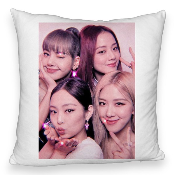 Perna Decorativa Fluffy BlackPink, Model 10, 45×45 cm, Cu fermoar 5 bspff0795