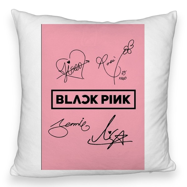 Perna Decorativa Fluffy BlackPink, Model 13, 45×45 cm, Cu fermoar 5 bspff0797