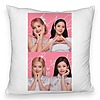 Perna Decorativa Fluffy BlackPink, Model 15, 45×45 cm, Cu fermoar 7 bspff0799