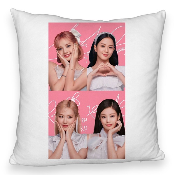 Perna Decorativa Fluffy BlackPink, Model 15, 45×45 cm, Cu fermoar 5 bspff0799