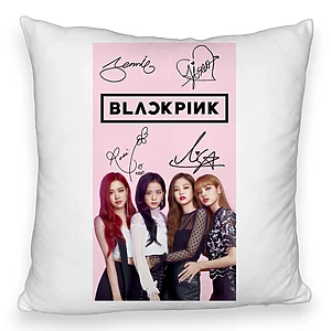 Perna Decorativa Fluffy BlackPink, Model 16, 45×45 cm, Cu fermoar