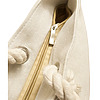 Geanta Canvas Tote pentru femei Yoga Sky above earth peace within, 40x51 cm, Bej, BEKZ® 18 40x51 cm