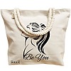 Geanta Canvas Tote pentru femei, model Be You, 40x51 cm, Bej, BEKZ® 17 model Be You