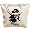Geanta Canvas Tote pentru femei, model Be You 2, 40x51 cm, Bej, BEKZ® 17 model Be You 2