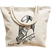 Geanta Canvas Tote pentru femei, model Be You 3, 40x51 cm, Bej, BEKZ® 17 model Be You 3