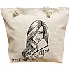 Geanta Canvas Tote pentru femei, model Be You 3, 40x51 cm, Bej, BEKZ® 16 Geanta Canvas Tote pentru femei