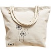 Geanta Canvas Tote pentru femei, model Papadie Minimalisa, 40x51 cm, Bej, BEKZ® 17 model Papadie Minimalisa