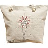 Geanta Canvas Tote pentru femei, model Feminine Solar Aura, 40x51 cm, Bej, BEKZ® 16 Geanta Canvas Tote pentru femei