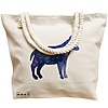 Geanta Canvas Tote pentru femei, model Caine Astral, 40x51 cm, Bej, BEKZ® 17 model Caine Astral