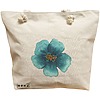 Geanta Canvas Tote pentru femei, model Floral Bejstru, 40x51 cm, Bej, BEKZ® 16 Geanta Canvas Tote pentru femei