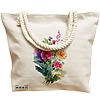 Geanta Canvas Tote pentru femei, model The Bouquet, 40x51 cm, Bej, BEKZ® 17 model The Bouquet