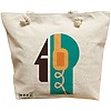 Geanta Canvas Tote pentru femei, model Sound of Mind, 40x51 cm, Bej, BEKZ® 16 Geanta Canvas Tote pentru femei