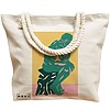 Geanta Canvas Tote pentru femei, model The Thinker, 40x51 cm, Bej, BEKZ® 17 model The Thinker