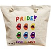 Geanta Canvas Tote pentru femei, model Pride, 40x51 cm, Bej, BEKZ® 16 Geanta Canvas Tote pentru femei