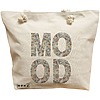 Geanta Canvas Tote pentru femei, model Money Mood, 40x51 cm, Bej, BEKZ® 16 Geanta Canvas Tote pentru femei