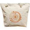 Geanta Canvas Tote pentru femei, model Mystic Eye, 40x51 cm, Bej, BEKZ® 16 Geanta Canvas Tote pentru femei