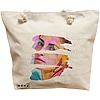 Geanta Canvas Tote pentru femei, model Fragmented Art, 40x51 cm, Bej, BEKZ® 16 Geanta Canvas Tote pentru femei