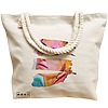 Geanta Canvas Tote pentru femei, model Fragmented Art, 40x51 cm, Bej, BEKZ® 17 model Fragmented Art