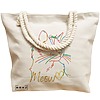 Geanta Canvas Tote pentru femei, model Meow, 40x51 cm, Bej, BEKZ® 17 model Meow