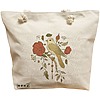 Geanta Canvas Tote pentru femei, model Cantec Floral, 40x51 cm, Bej, BEKZ® 16 Geanta Canvas Tote pentru femei