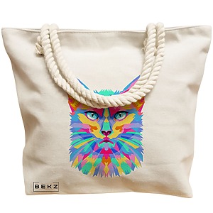 model Colorful Geometric Cat