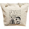 Geanta Canvas Tote pentru femei, model Rick and Morty, 40x51 cm, Bej, BEKZ® 16 Geanta Canvas Tote pentru femei