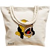 Geanta Canvas Tote pentru femei, model Homer, 40x51 cm, Bej, BEKZ® 17 model Homer
