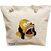 Geanta Canvas Tote pentru femei, model Homer, 40x51 cm, Bej, BEKZ® 16 Geanta Canvas Tote pentru femei
