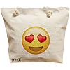 Geanta Canvas Tote pentru femei, model Love, 40x51 cm, Bej, BEKZ® 16 Geanta Canvas Tote pentru femei