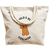 Geanta Canvas Tote pentru femei, model World’s best dog mom, 40x51 cm, Bej, BEKZ® 17 model World’s best dog mom