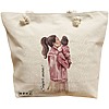Geanta Canvas Tote pentru femei, model Super Mom 2, 40x51 cm, Bej, BEKZ® 16 Geanta Canvas Tote pentru femei