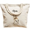 Geanta Canvas Tote pentru femei, model Meow 2, 40x51 cm, Bej, BEKZ® 17 model Meow 2