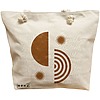 Geanta Canvas Tote pentru femei, model Solar Energy, 40x51 cm, Bej, BEKZ® 16 Geanta Canvas Tote pentru femei